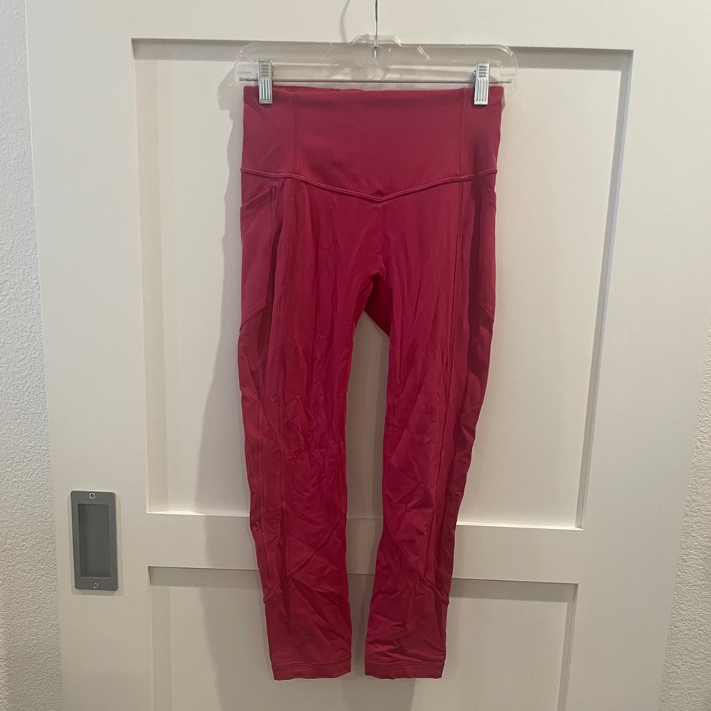 Lululemon Pocket Leggings Raspberry Pink